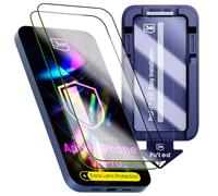 H HARDY Verre Trempé pour iPhone 17 Pro, 2 Verres + 12 Protection Caméra avec Cadre de Pose, Dureté 9H, Hardura™ Protection d'Écran, Sans Bulles, Anti-Traces