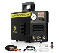 H HZXVOGEN HVC50 Coupeur Plasma Portable 50A, Affichage Numérique 230V, Onduleur IGBT DC, Allumage HF, Coupe Propre Jusqu’à 8 mm/Max 15 mm, Machine de Découpe Plasma pour Débutants et Bricoleurs