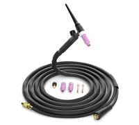 H HZXVOGEN Torche de Soudage TIG WP17V Refroidie Par Air 4m Universelle | 140A-150A,avec Vanne Intégrée,Poignée Ergonomique Antidérapante,avec Connecteur Rapide,Pour Postes TIG Lift/ARC Lift