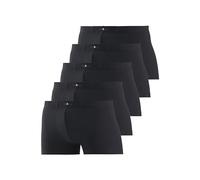 H.I.S Boxer pour Homme - Taille Plate et Confortable - Respirant, 5 x Noir., S