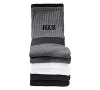 H.I.S Chaussettes gris / noir / blanc, Taille 35-38