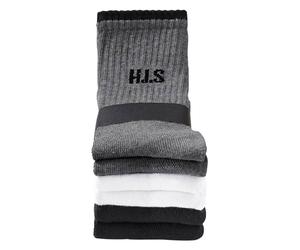 H.I.S Chaussettes gris / noir / blanc, Taille 46,5-48