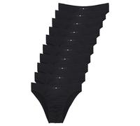 H.I.S Lot de 10 Slips Basiques pour Homme, 10 x Noir., 3XL