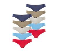 H.I.S String écru / marine / bleu clair / gris clair / canneberge, Taille M