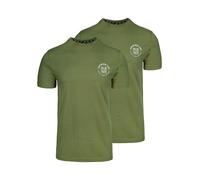 H.I.S T-Shirt 'Denim Heritage 1923' olive, Taille M