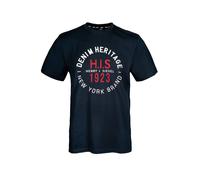 H.I.S T-Shirt ' Denim Heritage Big Logo ' bleu marine, Taille XXL
