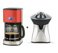 Ensemble petit déjeuner H.koenig AGR60 + MG30 Presse-agrumes et Cafetière programmable 1,8L