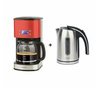 H.KOENIG BO17 + MG30 ROUGE BOUILLOIRE 1.7 ET CAFETIERE PROGRAMMABLES H.KOENIG