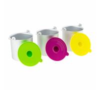 Lot de 3 bols pour turbine à glace HF180 - H.KOENIG BO318 - Capacité 1L - Couleurs acidulées