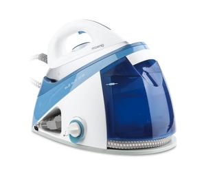 H.Koenig Centrale Vapeur V24, Haute Pression 6 bars puissante continue Effet Pressing 150 g/min, Autonomie illimitée, vapeur verticale, Semelle céramique EasyGlide, 1,1L, Anti-calcaire