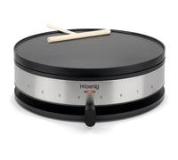 H.Koenig Crêpière électrique KREP29 Plaque Inox 33 cm Thermostat réglable avec Spatule