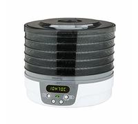 H.Koenig Déshydrateur Alimentaire électrique de nourriture DSY700, 5 Plateaux transparents Amovibles, Température réglable 40-70°C, Minuterie 48h, Séchage Aliments, Blanc
