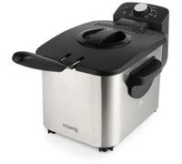 Friteuse HKOENIG - DFX500 - Jusqu'à 4 personnes - Capacité 3L - 2200W - Panier amovible - 2200W