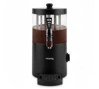 H.Koenig Distributeur à Chocolat Chaud Acier inoxydable SHK802, 1200W, Cuve amovible de 3L, Thermotast réglabable, Maintien au chaud, Système anti-goutte, Compatible Lave-vaisselle Noir