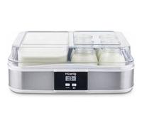 Yaourtière HKOENIG - ELY120 - Capacité 12 pots en verre de 160ml + 1 pot à fromage blanc (1,2L) - Programmable jusqu'à 15h - 15W