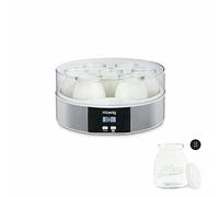 H.KOENIG ELY70+YPO12 - yaourtière et lot de 12 pots à yaourt en verre supplémentaire