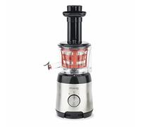H.Koenig Extracteur de Jus de fruit et légumes vertical GSX10 compacte 0,75L Centrifugeuse Vitamin+ Sans BPA, Technologie pression douce, Rotation Lente, Puissante 150W, Système reverse, Anti-gouttes
