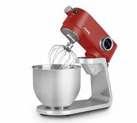 H. Koenig Robot pâtissier métal KM124 5L 800W 8 vitesses inox rouge mat