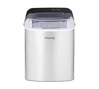 H.Koenig Machine à Glaçons ICEK12, 12kg en 24h, 2 tailles de Glaçons, Automatique, Electrique, Compact, Portable, Silencieuse 2,1L, Cube de Glace Rapide Prêt en 6min, Pelle à Glaçons