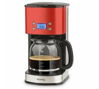 Cafetière filtre programmable H.KOENIG MG30 rouge - 12/20 tasses - arrêt automatique