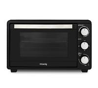 H.Koenig Mini Four 25L Electrique FO25 Posable Compact Multifonction Performant 1500W Programmable 4 modes de cuisson, 230°,Minuteur 60 min, Porte en Verre, Lèchefrite avec pince, grille de cuisson