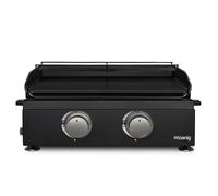 H.koenig plx1022 - plancha 2 brûleurs u noire fonte émaillée