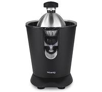 H.Koenig Presse-agrumes électrique professionnel à levier AGR82, inox, 160W puissant, bec anti-gouttes, compatible lave-vaisselle, Noir