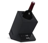 H.Koenig Rafraichisseur à Vin LVX26, Vin Blanc, Vin Rouge, Rosé, Champagne, Jusqu'à 9cm de Diamètre, Température Réglable de 5°C à 18°C, Contrôle Digital, Système Thermoélectrique, 72 W