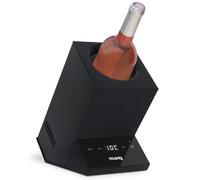H. Koenig Rafraîchisseur à vin LVX26 – Température réglable 5–18°C, contrôle digital, jusqu'à Ø9 cm