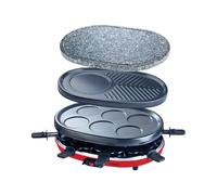 H.koenig rp412 appareil a raclette 4 en 1 raclette crepiere grill pierre a griller