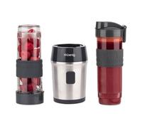 H. Koenig Mini-blender SMOO9 – 570 ml, 300 W, 4 lames inox, sans BPA, 2 bouteilles avec couvercles
