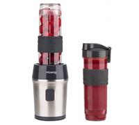 H. Koenig Mini-blender SMOO9 – 570 ml, 300 W, 4 lames inox, sans BPA, 2 bouteilles avec couvercles