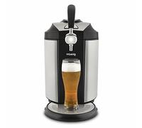 H.Koenig Tireuse à Biere BW1890, Compatible avec les Fûts Universels Pressurisés/Non Pressurisés de 5L, Inox, Professionnelle, Universelle, Refroidissement intégré 2 à 12 °C, Ecran LED