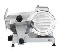 H.Koenig Trancheuse électrique à jambon, viande, saucisson, charcuterie MSX250, professionnelle, précise, épaisseur de la coupe 0-12 mm, lame italienne 25 cm, aiguiseur intégré, large plateau, 282 rpm