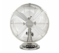 H. Koenig Ventilateur électrique de table JOE48 – métal, silencieux, 3 vitesses, oscillation 90°
