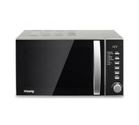 H.Koenig VIO2 - Micro-ondes multifonction compact 20L, 700W, Plateau tournant 24,5cm, 6 niveaux de puissance, Décongélation express, Minuterie jusqu’à 60 min - Design miroir noir