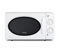 H.Koenig Micro-ondes Compact 20L VIO6 Blanc, Puissant 700W, Plateau tournant 24,5cm, Multifonction 5 niveaux de chauffe et fonction décongélation, Minuterie jusqu'à 30min, Rapide, Plan de travail