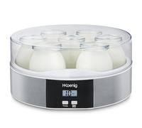 H. Koenig Yaourtière ELY70 – 7 pots (7×160 mL), programmable 15h, écran LCD, corps inox