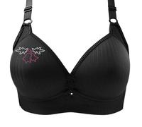 H & M Couverture de vêtements pour femme Soutien-gorge sans armatures Soutien gorge confortable Soutien-gorge rembourré Grande taille Vêtements, Noir , XXL