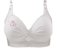 H & M Couverture de vêtements pour femme Soutien-gorge sans armatures Soutien gorge confortable Soutien-gorge rembourré Grande taille Vêtements, Blanc., 3XL