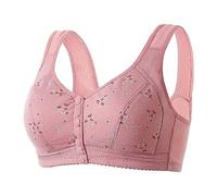 H & M Vêtements Femme Shaping Cup Bandoulière Réglable Grande Taille Soutien-gorge à armatures T-shirt Dentelle, Rose, L