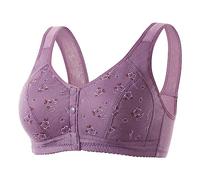 H & M Vêtements Femme Shaping Cup Bandoulière Réglable Grande Taille Soutien-gorge à armatures T-shirt Dentelle, lilas, XL