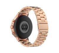 H.May Bracelet de Montre Métal 18mm, Acier Inoxydable Remplacement Montre Bande Compatible avec Withings Activite, Vivoactive 4S/3S, Huawei Fit 18mm 20mm 22mm, Rose