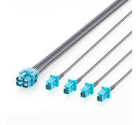 H-mtd Câble de données Ethernet Fakra Automotive 4 en 1 vers MATEnet Z Code, 100 ohms, haute vitesse, 0,5 m, pour réseaux de véhicules, ECU et ADAS