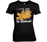 H.O. Garfield - Live for The Weekend - T-Shirt Femme (XXL)