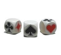 H.O.T. Games - Dé Belote en bois 30 mm blanc
