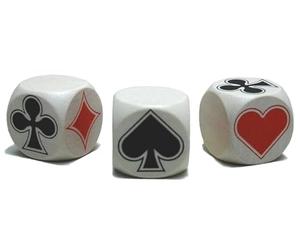 H.O.T. Games - Dé Belote en bois 30 mm blanc