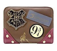 H.P. Insigne de Poudlard Ollivanders Porte-Monnaie Monnaie & Cartes, Marron