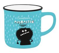 H:PPY life 74753 Tasse à expresso, motif inhalation, en porcelaine, 10 cl, avec bande cadeau, cadeau pour amis, anniversaire