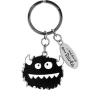 H:PPY Life - Porte-clés monstre avec inscription en allemand - Pendentif avec anneau en forme de monstre - 7,5 cm - Métal - Cadeau amusant - 74164